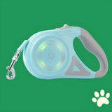 FlexiLED Laisse rétractable avec LED.  Les balades de nocturnes en toute sécurité avec ton chien .