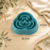 Gamelle anti-glouton pour chien et chat forme trèfle coloris vert