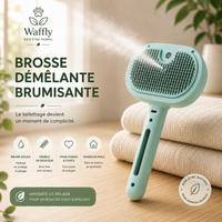Le brossage devient un vrai moment de détente et de plaisir avec cette brosse vapeur pour votre animal.