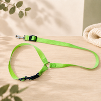 Laisse-ceinture de sécurité 2-en-1 pour chien – coloris vert