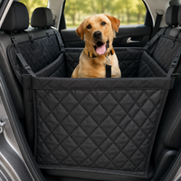 Panier siège auto pour chien noir vue de face
