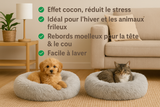 SnugBed™ - Lit douillet pour petit chien ou chat . Idéal pour leur santé et offre un sommeil réparateur