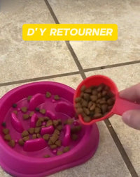 Bol de nourriture anti glouton . Pour la digestion de votre chien ou chat .