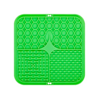 Tapis de léchage en silicone pour chien et chat coloris vert