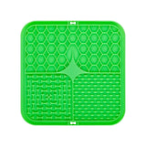 Tapis de léchage en silicone pour chien et chat coloris vert
