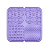 Tapis de léchage en silicone pour chien et chat coloris violet